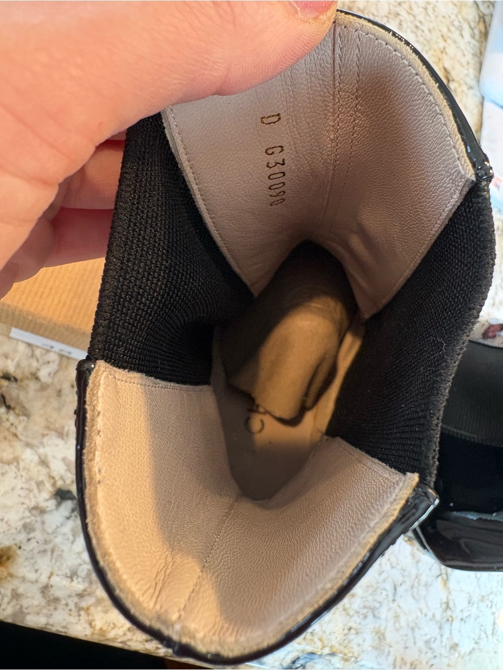 CHANEL Interlocking CC Logo Patent Leather Chelsea Boots - Picture 6 of 6